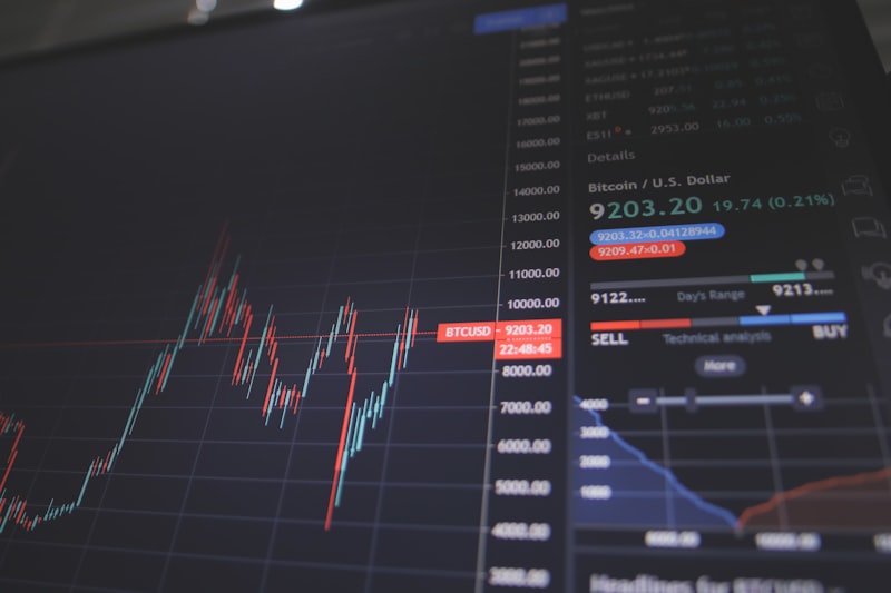 Financial charts and stock trends
